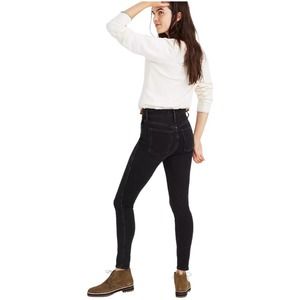 Madewell Petite 10" High-Rise Skinny Jeans Black Size 29P MB009 L-1332